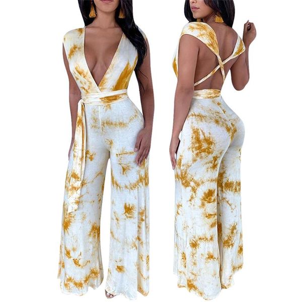 women's jumpsuits & rompers fadzeco women jumpsuit deep v neck crossed backless print high waist wide leg long pants romper clubwear, Black;white
women's jumpsuits & rompers fadzeco women jumpsuit deep v neck crossed backless print high waist wide leg long pants romper clubwear, Black;white