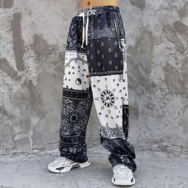 hip hop men sweatpants high street cashew flower print straight pants bandana paisley pattern harajuku joggers trousers w1887 men's, Black
hip hop men sweatpants high street cashew flower print straight pants bandana paisley pattern harajuku joggers trousers w1887 men's, Black