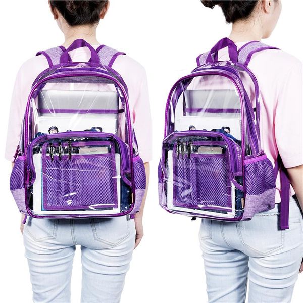 backpack 4 colors clear transparent pvc waterproof school travel for teenager girl boy women men
backpack 4 colors clear transparent pvc waterproof school travel for teenager girl boy women men