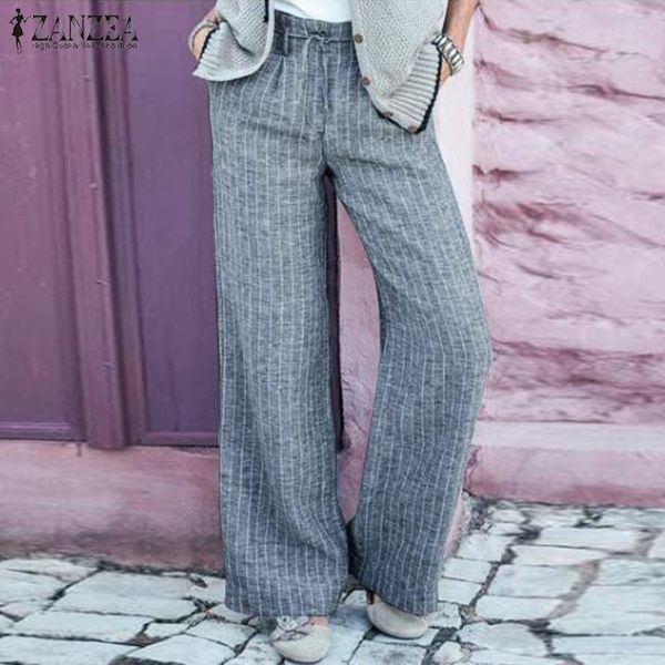women's pants & capris casual striped trouser wide leg zanzea fashion front zipper long pantalon female summer palazzo plus size turnip, Black;white
women's pants & capris casual striped trouser wide leg zanzea fashion front zipper long pantalon female summer palazzo plus size turnip, Black;white