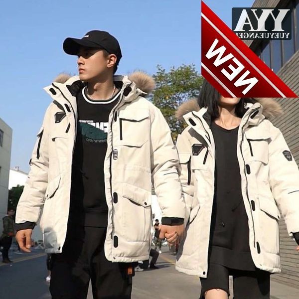 winter mens fur collar hoodie down jacket loose fit thick warm overcoat fashion windbreaker casual cargo outerwear coat, Black
winter mens fur collar hoodie down jacket loose fit thick warm overcoat fashion windbreaker casual cargo outerwear coat, Black
