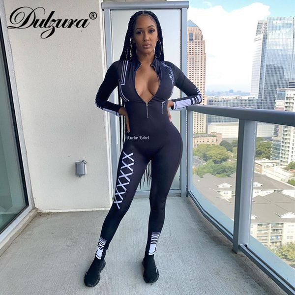 dulzura letter print women long sleeve jumpsuit zipper bodycon streetwear sporty fitness 2021 autumn winter rompers club, Black;white
dulzura letter print women long sleeve jumpsuit zipper bodycon streetwear sporty fitness 2021 autumn winter rompers club, Black;white