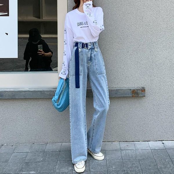 women's jeans autumn winter high waisted mom waistband loose casual wide leg woman plus size denim pants ladies trousers vintage, Blue
women's jeans autumn winter high waisted mom waistband loose casual wide leg woman plus size denim pants ladies trousers vintage, Blue