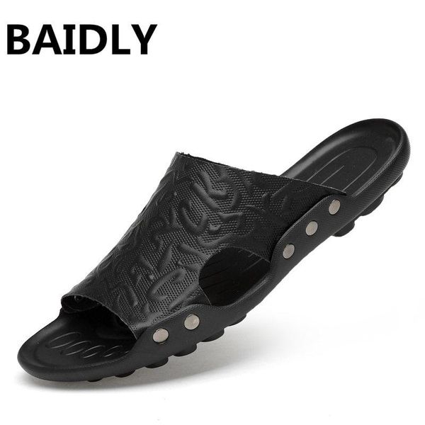 casual men sandals summer mens slippers man beach slides cow leather flip flop big size 36-47, Black
casual men sandals summer mens slippers man beach slides cow leather flip flop big size 36-47, Black