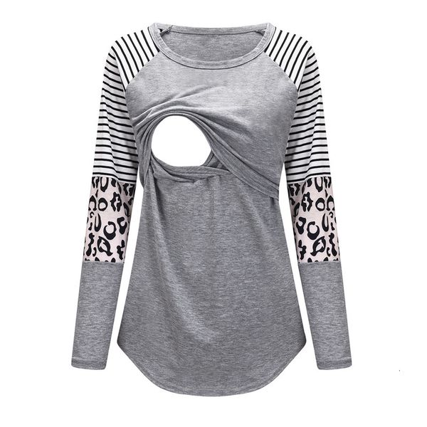 home wear pregnant t-shirts cotton long sleeve breastfeeding spring pregnancy shirt striped patchwork maternity clothes, White
home wear pregnant t-shirts cotton long sleeve breastfeeding spring pregnancy shirt striped patchwork maternity clothes, White