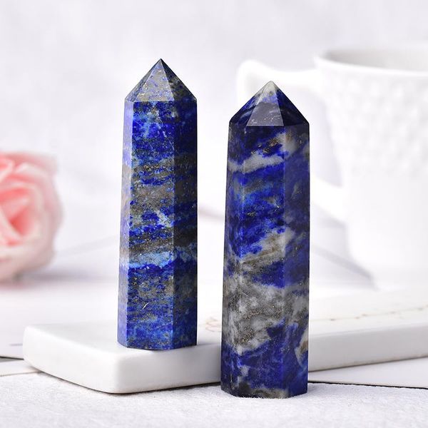 decorative objects & figurines 1pc natural crystal lapis lazuli hexagonal column quartz point healing energy stone mineral reiki diy gift de
decorative objects & figurines 1pc natural crystal lapis lazuli hexagonal column quartz point healing energy stone mineral reiki diy gift de