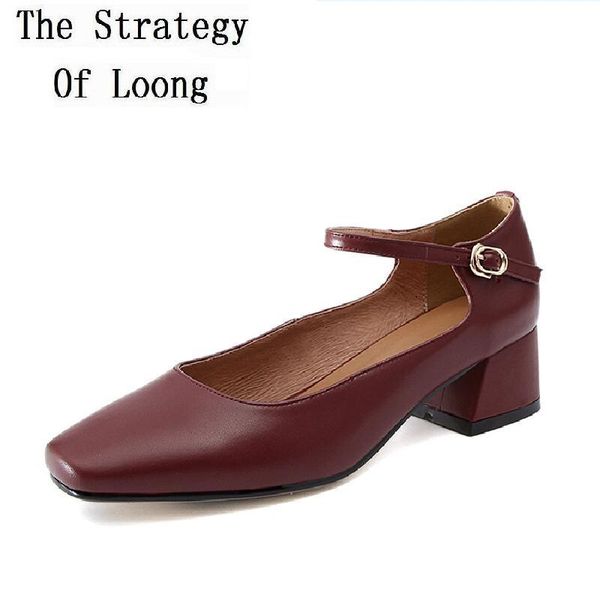 dress shoes 2021 arrival genuine sheepskin leather mid square heels buckle lady real toe pumps 20210418, Black
dress shoes 2021 arrival genuine sheepskin leather mid square heels buckle lady real toe pumps 20210418, Black