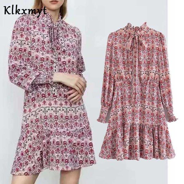 klkxmyt za women elegant flower print ruffled dress female lantern long sleeve bow collar vestido chic a line knee dresses 210527, Black;gray
klkxmyt za women elegant flower print ruffled dress female lantern long sleeve bow collar vestido chic a line knee dresses 210527, Black;gray