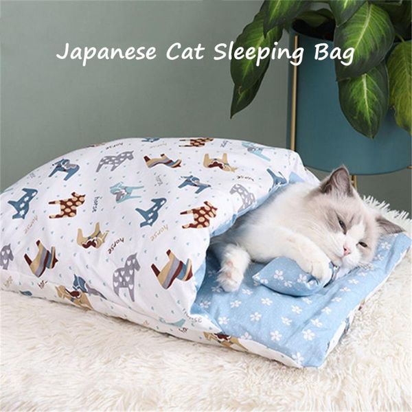 japanese style cat sleeping bag winter autumn warm semi-closed kennel cute cartoon printing pet supplise for small kitten beds & furniture
japanese style cat sleeping bag winter autumn warm semi-closed kennel cute cartoon printing pet supplise for small kitten beds & furniture