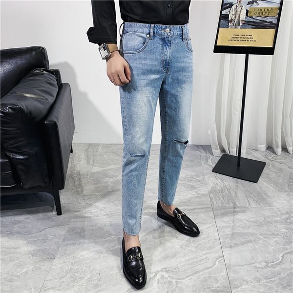 jeans all games at knee height skinny holes torn men's 2021 korean clothes thin casual fit blue light selling ohm4
jeans all games at knee height skinny holes torn men's 2021 korean clothes thin casual fit blue light selling ohm4