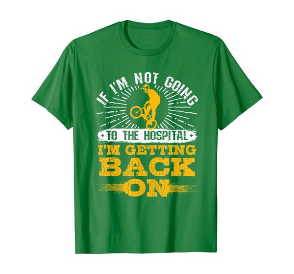 i'm getting back on quote - motocross bmx t-shirt, White;black