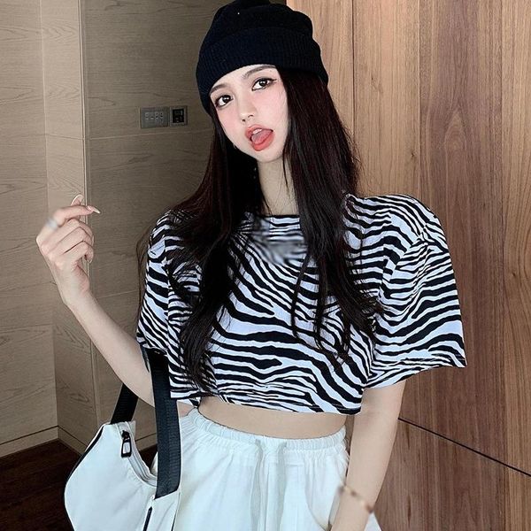 women's t-shirt women t-shirts summer korean style fashion all-match retro zebra stripe print o neck short short-sleeve lady top, White
women's t-shirt women t-shirts summer korean style fashion all-match retro zebra stripe print o neck short short-sleeve lady top, White