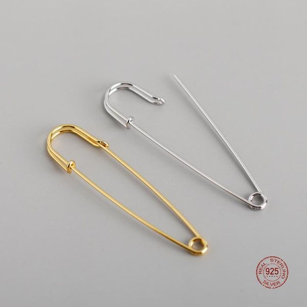 hoop & huggie lko 1 pcs 925 sterling silver personality exaggeration pin paper clip earrings for women punk hip-hop jewelry accessories, Golden;silver
hoop & huggie lko 1 pcs 925 sterling silver personality exaggeration pin paper clip earrings for women punk hip-hop jewelry accessories, Golden;silver