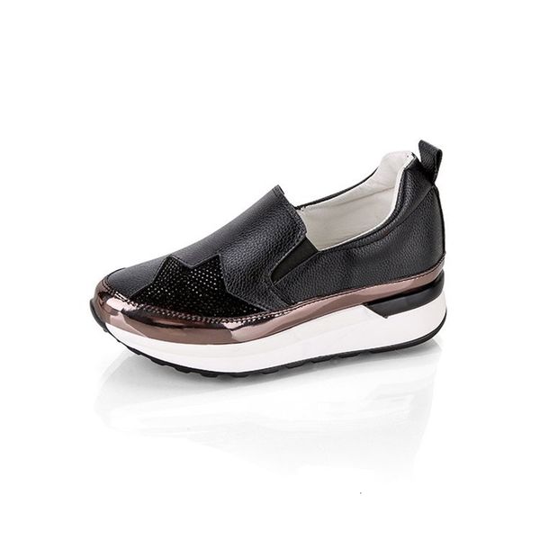 dress shoes women sneakers fashion height increasing breathable slip on wedges platform leather woman casual dqlc, Black
dress shoes women sneakers fashion height increasing breathable slip on wedges platform leather woman casual dqlc, Black
