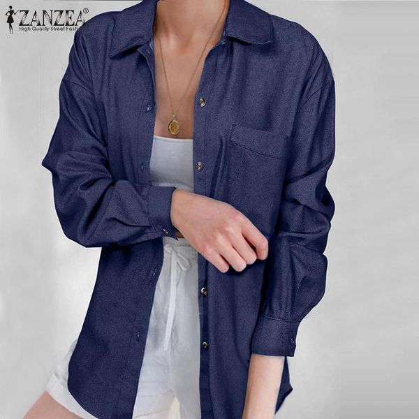 blouses women denim blue blouse 2021 aurtumn long sleeve shirts casual solid lapel collar ladies loose blusa femme oversize, White
blouses women denim blue blouse 2021 aurtumn long sleeve shirts casual solid lapel collar ladies loose blusa femme oversize, White
