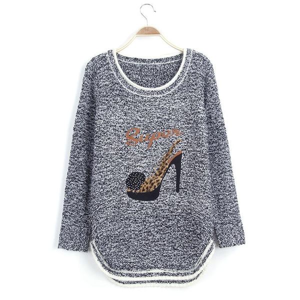 women's sweaters yanqin winter woman sweater knitting pullovers high heel shoes heart-shaped pattern super letter printed bow o-neck au, White;black
women's sweaters yanqin winter woman sweater knitting pullovers high heel shoes heart-shaped pattern super letter printed bow o-neck au, White;black