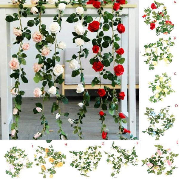 decorative flowers & wreaths 2m artificial flower rose ivy vine wedding decoration string home hanging
decorative flowers & wreaths 2m artificial flower rose ivy vine wedding decoration string home hanging