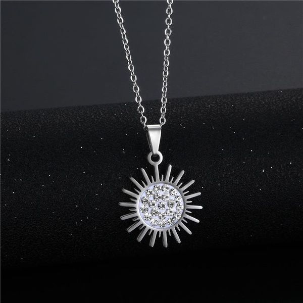 pendant necklaces cute silver color sun hip hop street charm stainless steel crystal necklace for men women statement jewelry party
pendant necklaces cute silver color sun hip hop street charm stainless steel crystal necklace for men women statement jewelry party