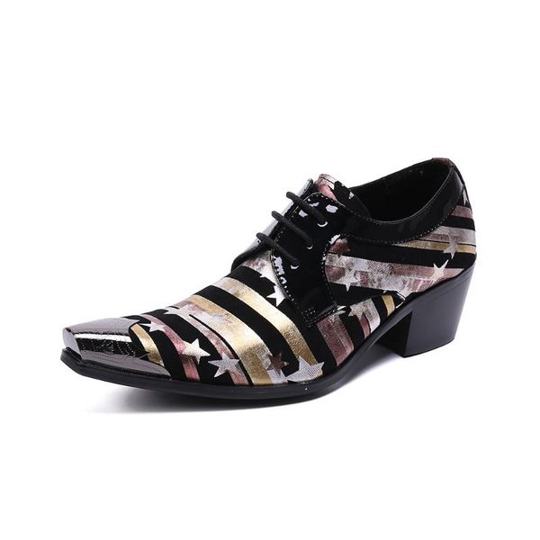 british style stripe print men genuine leather oxford shoes mid heel male party brogue lace up dress, Black
british style stripe print men genuine leather oxford shoes mid heel male party brogue lace up dress, Black