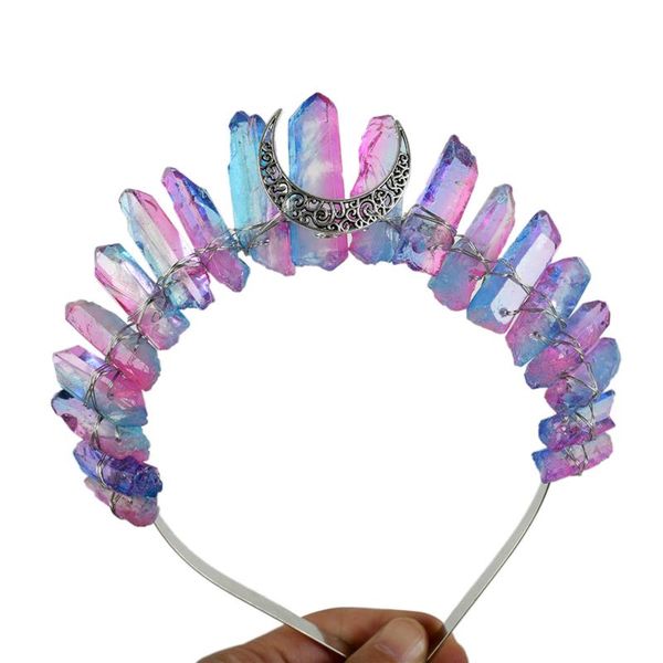hair clips & barrettes romantic colorful jewelry tiara crown rainbow raw quartz crystal headband ethnic antique crescent moon metal hoop, Golden;silver
hair clips & barrettes romantic colorful jewelry tiara crown rainbow raw quartz crystal headband ethnic antique crescent moon metal hoop, Golden;silver