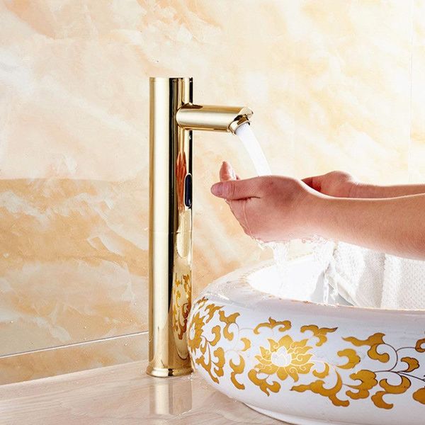 bathroom sink faucets heighten gold color intelligent induction sensor faucet,antique brass automatic sense faucet,dc/ac and cold mixer
bathroom sink faucets heighten gold color intelligent induction sensor faucet,antique brass automatic sense faucet,dc/ac and cold mixer
