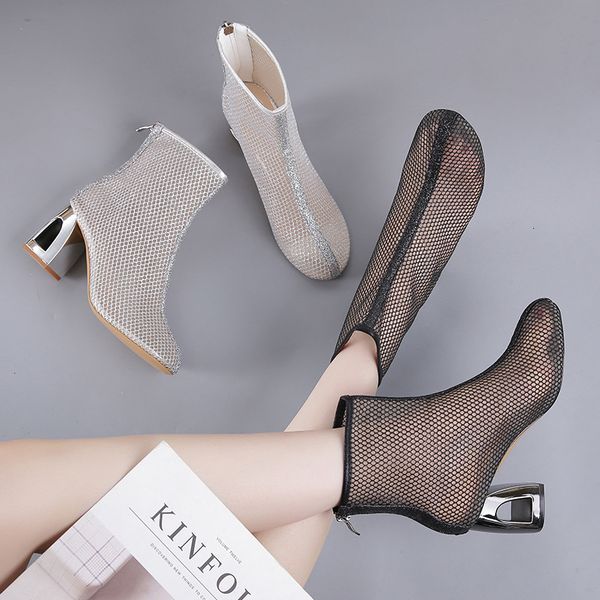 sandals women's shoes tide summer breathable mesh boots fashion platform versatile high heels toe sandals, Black
sandals women's shoes tide summer breathable mesh boots fashion platform versatile high heels toe sandals, Black