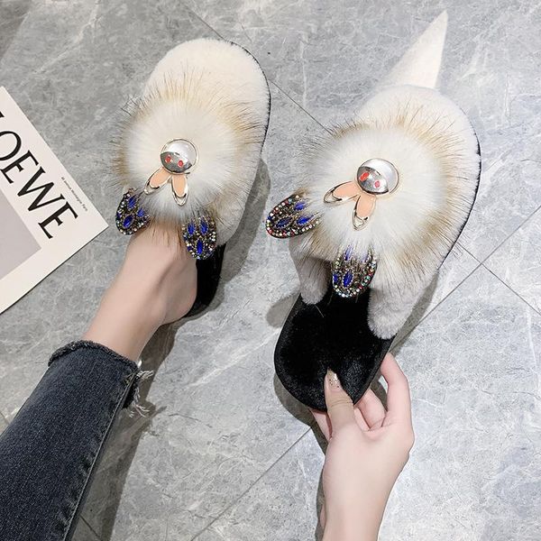 women's autumn and winter slippers female home warm flat bottom with diamond lovely indoor cotton shoes, Black
women's autumn and winter slippers female home warm flat bottom with diamond lovely indoor cotton shoes, Black