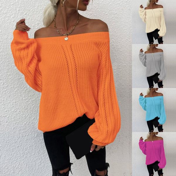 women's sweaters knitted sweater long-sleeved one-word collar pullover sleeve off-shoulder solid loose jumper korean sueter #g4, White;black
women's sweaters knitted sweater long-sleeved one-word collar pullover sleeve off-shoulder solid loose jumper korean sueter #g4, White;black