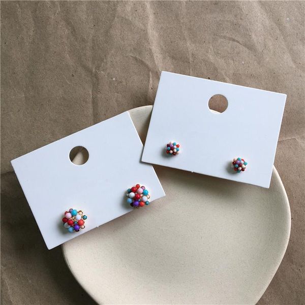 stud retro simple earrings size inlaid colorful beans ladies for women's gifts personality temperament fashion accessories, Golden;silver
stud retro simple earrings size inlaid colorful beans ladies for women's gifts personality temperament fashion accessories, Golden;silver
