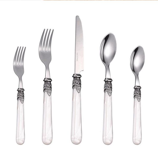 20-piece flatware sets acrylic handle stainless steel knife spoon fork cutlery wedding restaurant dinnerware set pl0015
20-piece flatware sets acrylic handle stainless steel knife spoon fork cutlery wedding restaurant dinnerware set pl0015