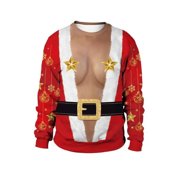 men's sweaters man's ugly christmas 3d body print jumper holiday vacation party funny novelty pullovers couples clothes, White;black
men's sweaters man's ugly christmas 3d body print jumper holiday vacation party funny novelty pullovers couples clothes, White;black