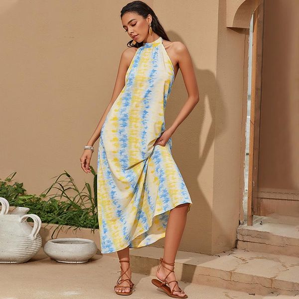 casual dresses women sleeveless backless spaghetti strap dress long striped print halter autumn, Black;gray
casual dresses women sleeveless backless spaghetti strap dress long striped print halter autumn, Black;gray