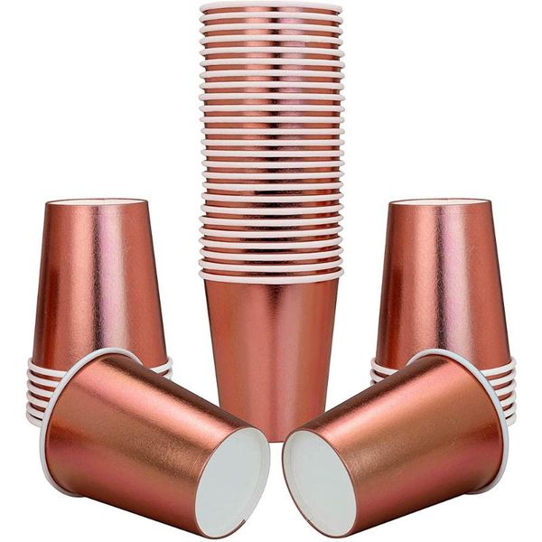 disposable dinnerware 100 pieces cup 9oz rose gold paper party tableware set birthday wedding drinking glass
disposable dinnerware 100 pieces cup 9oz rose gold paper party tableware set birthday wedding drinking glass