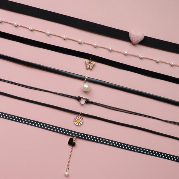 chokers collar necklace pendant jewelry women party gift gothic punk style velvet tattoo lace choker long black, Golden;silver
chokers collar necklace pendant jewelry women party gift gothic punk style velvet tattoo lace choker long black, Golden;silver