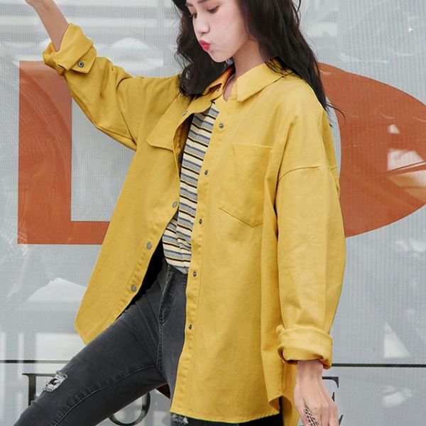 women's jackets solid color casual loose denim jacket women streetwear spring pocket jean girls coat korean hip hop female clothing, Black;brown
women's jackets solid color casual loose denim jacket women streetwear spring pocket jean girls coat korean hip hop female clothing, Black;brown