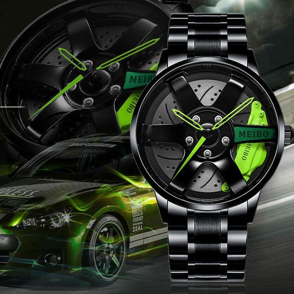 wristwatches fashion mens car wheel watches luxury stainless steel waterproof watch for men quartz wrist male clock relogio masculino, Slivery;brown
wristwatches fashion mens car wheel watches luxury stainless steel waterproof watch for men quartz wrist male clock relogio masculino, Slivery;brown