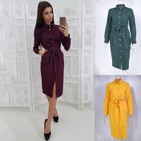 casual dresses dress women summer sashes long sleeve lapel single-breasted lace-up belt knee-length vestidos zys8849, Black;gray
casual dresses dress women summer sashes long sleeve lapel single-breasted lace-up belt knee-length vestidos zys8849, Black;gray