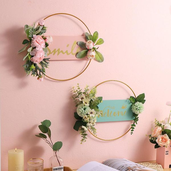 artificial wall hanging beautiful flower ring holder garland decor for wedding door drop decorative flowers & wreaths
artificial wall hanging beautiful flower ring holder garland decor for wedding door drop decorative flowers & wreaths