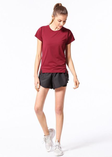 women's t-shirt chrleisure summer clothes for women breathable yoga fitness high flexibility quick dry, White
women's t-shirt chrleisure summer clothes for women breathable yoga fitness high flexibility quick dry, White