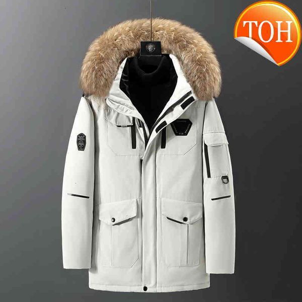 men loose coat large size winter jacket hooded duck down male windproof parka thick warm overcoat coats, Black
men loose coat large size winter jacket hooded duck down male windproof parka thick warm overcoat coats, Black