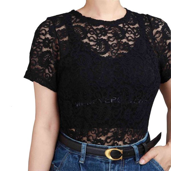 women's sweaters lace short sleeve t-shirt 2021 summer women's drs slim fit fashion foreign style small shirt round neck hollow ou, White;black
women's sweaters lace short sleeve t-shirt 2021 summer women's drs slim fit fashion foreign style small shirt round neck hollow ou, White;black