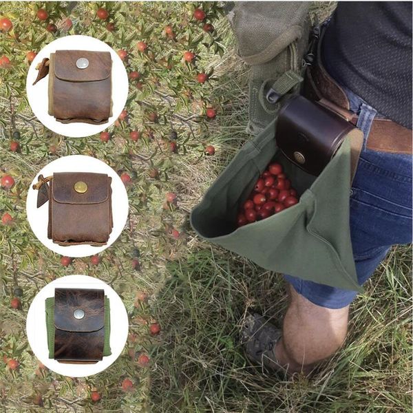 leather and canvas bushcraft bag, foraging pouch for hiking, treasures & seashells, easy looping with belts storage bags
leather and canvas bushcraft bag, foraging pouch for hiking, treasures & seashells, easy looping with belts storage bags
