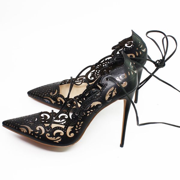 sandals pointed toe ladies shoes thin high heels lace up women pumps wedding genuine leather woman zapatos mujer d007b ywmp, Black
sandals pointed toe ladies shoes thin high heels lace up women pumps wedding genuine leather woman zapatos mujer d007b ywmp, Black