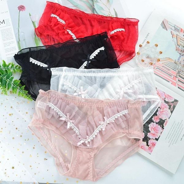 women's panties lace mesh hollow transparent japanese style cute lovely sweety underwear lolita cosplay girls female folds breifs, Black;pink
women's panties lace mesh hollow transparent japanese style cute lovely sweety underwear lolita cosplay girls female folds breifs, Black;pink