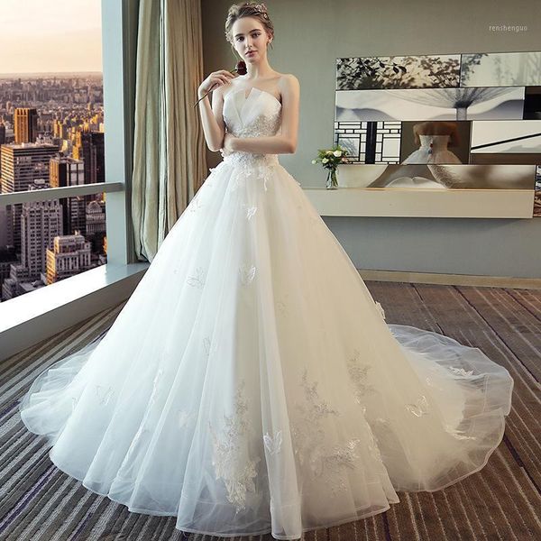 gown scoop scatted lace long sleeves champagne wedding dress open back tulle applique fashion bridal vestidos noiva women's swimwear, White;black
gown scoop scatted lace long sleeves champagne wedding dress open back tulle applique fashion bridal vestidos noiva women's swimwear, White;black