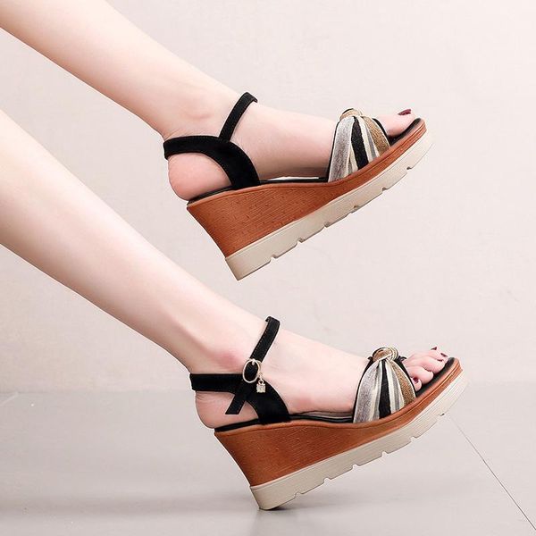 sandals plus size 35-40 platform wedges women shoes summer 2021 high heels ladies elegant office beach, Black
sandals plus size 35-40 platform wedges women shoes summer 2021 high heels ladies elegant office beach, Black