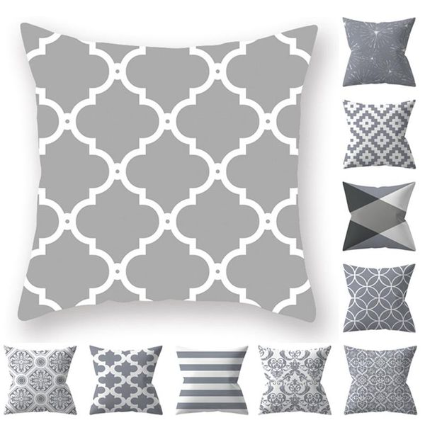 cushion/decorative pillow gray geometric cushion cover silver pillowcase peach skin velvet home bedroom decorate
cushion/decorative pillow gray geometric cushion cover silver pillowcase peach skin velvet home bedroom decorate