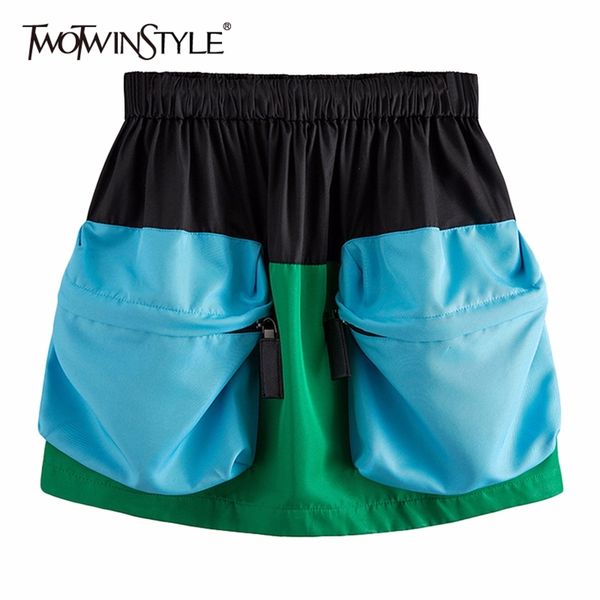 patchwork casual skirt female elastic waist fashion skirts women with big pocket autumn clothes korean 210521, Black
patchwork casual skirt female elastic waist fashion skirts women with big pocket autumn clothes korean 210521, Black