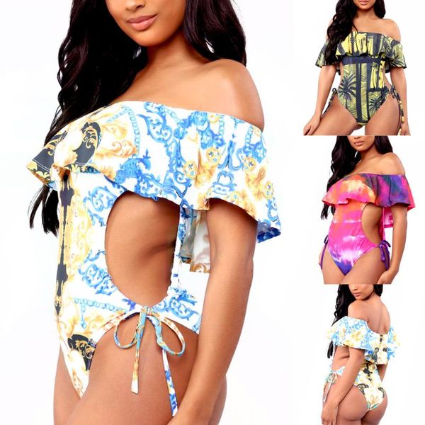 women print one-piece swimsuit ruffle swimwear female bandage bathing suit one shoulder monokini beachwear swim wear suits
women print one-piece swimsuit ruffle swimwear female bandage bathing suit one shoulder monokini beachwear swim wear suits