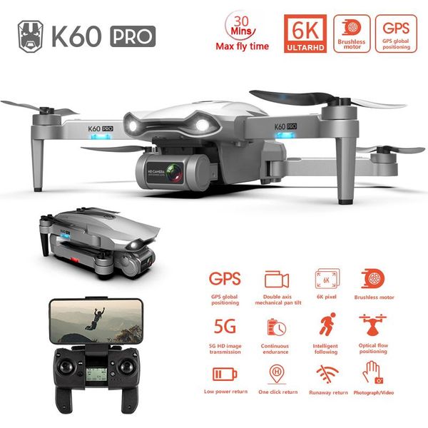 drone k60 pro gps 6k 5g hd camera system brushless motor profesional stabilier distance 1.2km flight 30 min rc helicopter drones
drone k60 pro gps 6k 5g hd camera system brushless motor profesional stabilier distance 1.2km flight 30 min rc helicopter drones